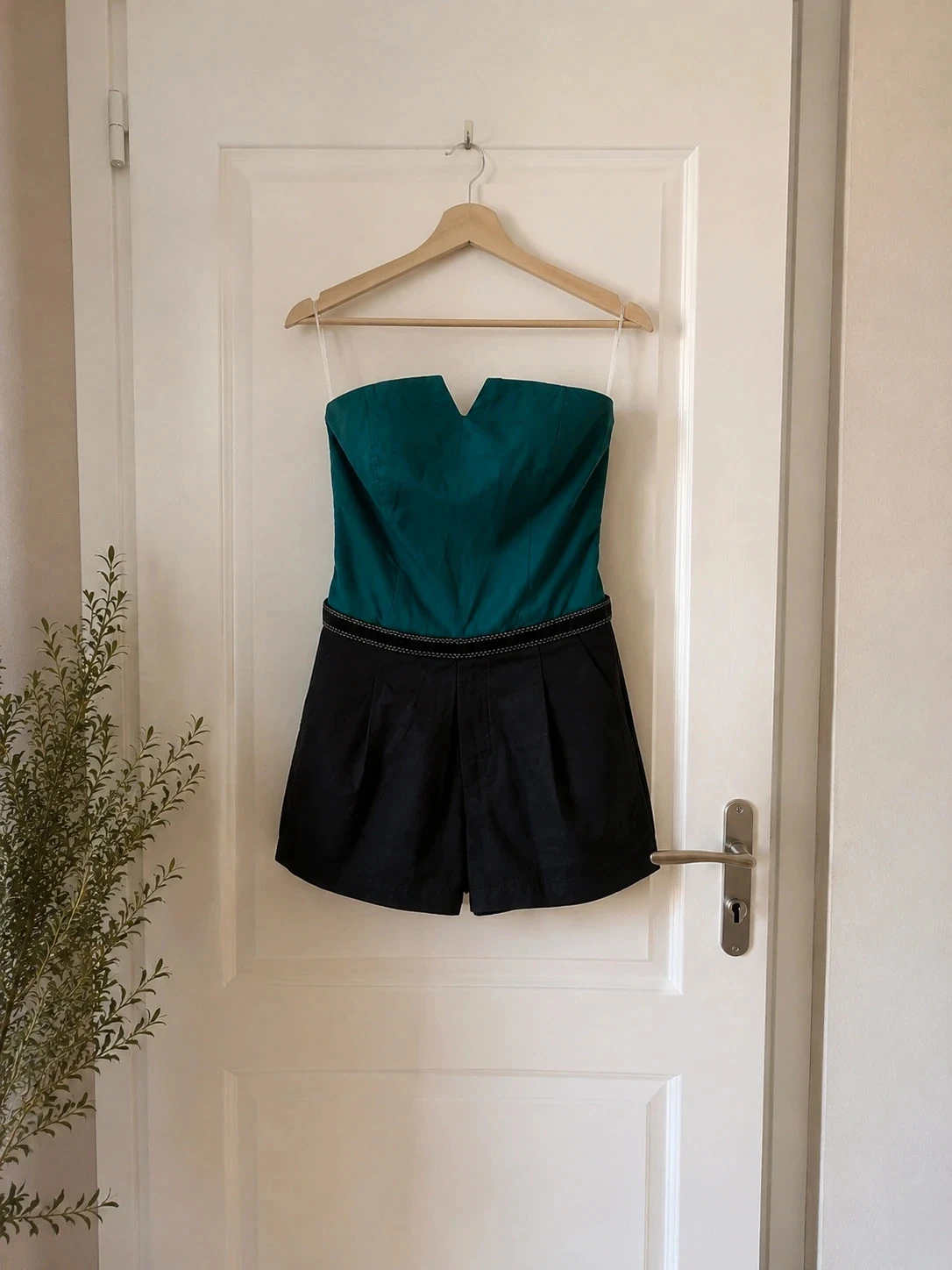 💚 Combi-short Naf Naf com estampa gráfica Verde e Preto – Tamanho M – Muito bom estado – photo 3